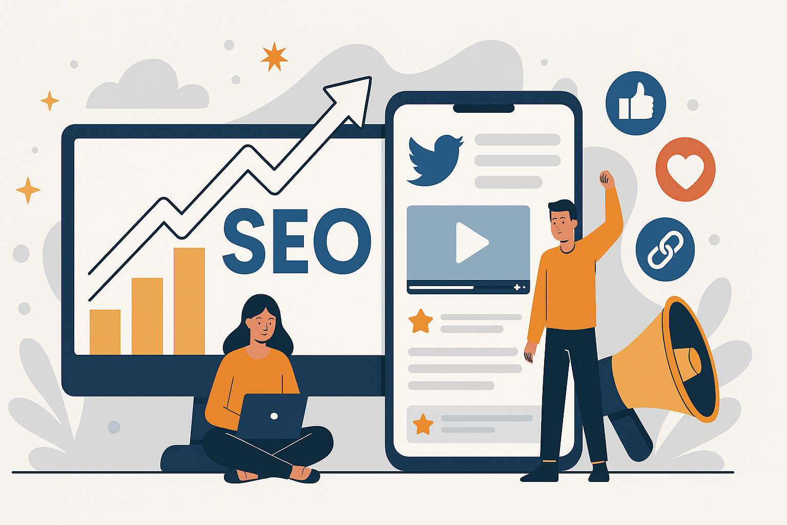 SEO and social media strategy 2025