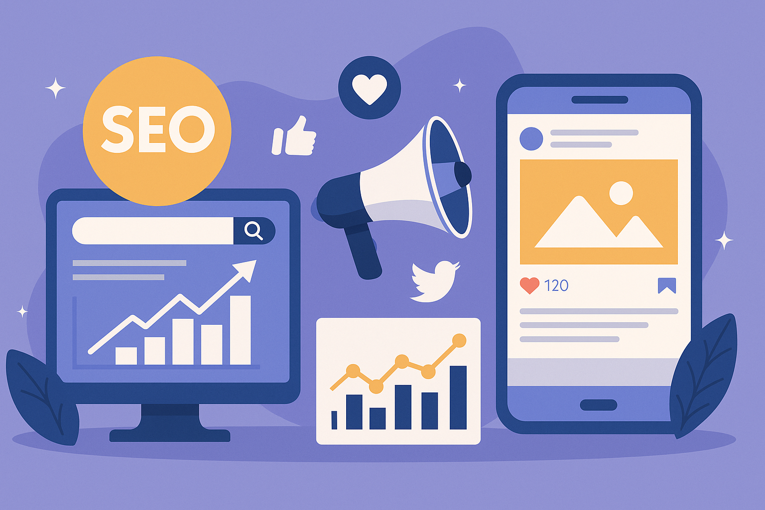 SEO and social media strategy 2025