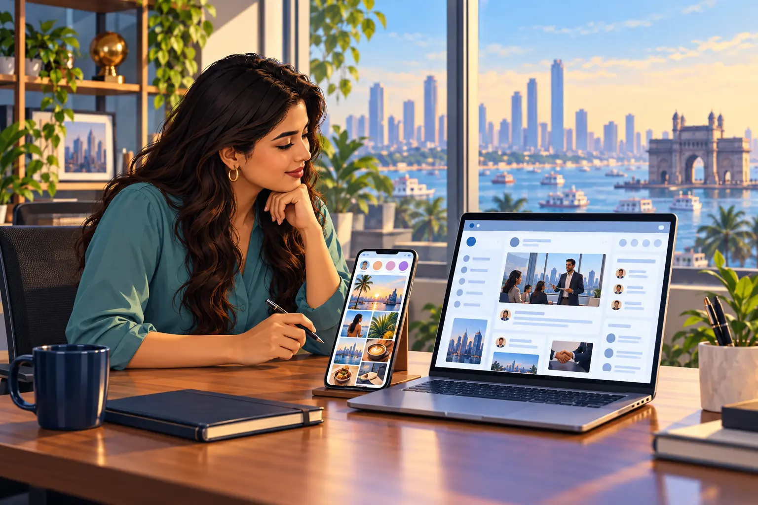 Choosing between Instagram and LinkedIn for a Mumbai B2B business