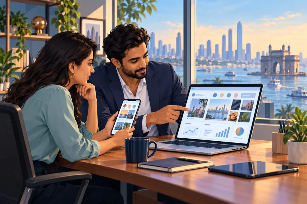 Social media management Mumbai dashboard and engagement metrics