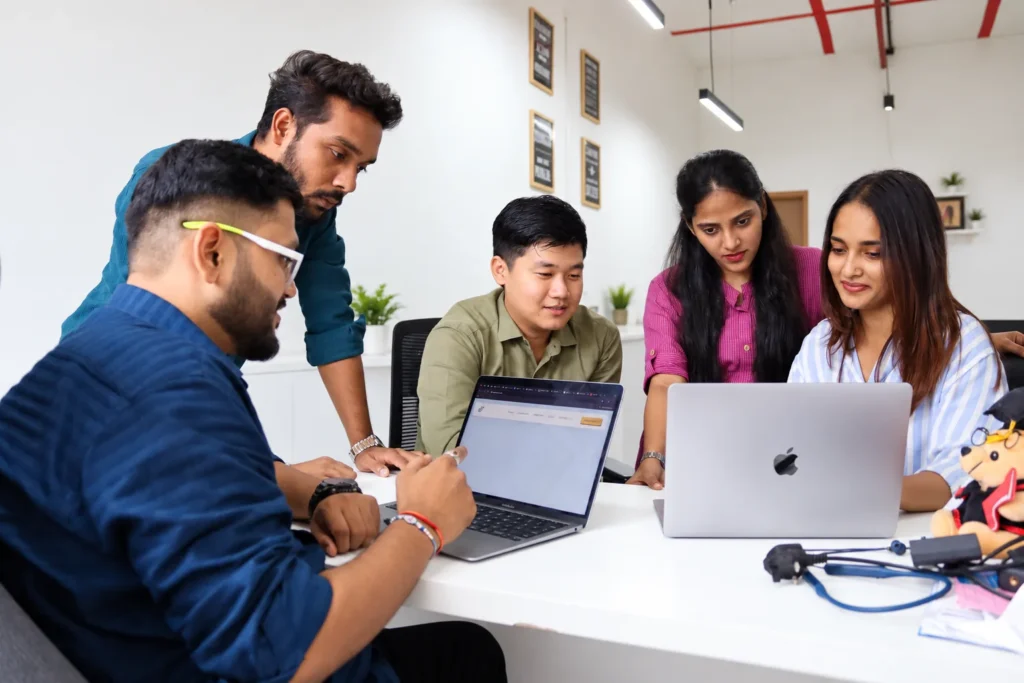 The Hype Marketer team at work in the Vikhroli West, Mumbai office